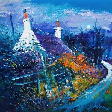Moonrise at Duart Isle of Mull 24x24 Moonrise at Duart Isle of Mull 24x24